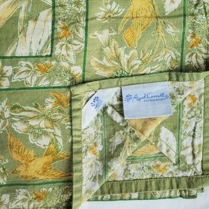 Vintage April Cornell table square linen